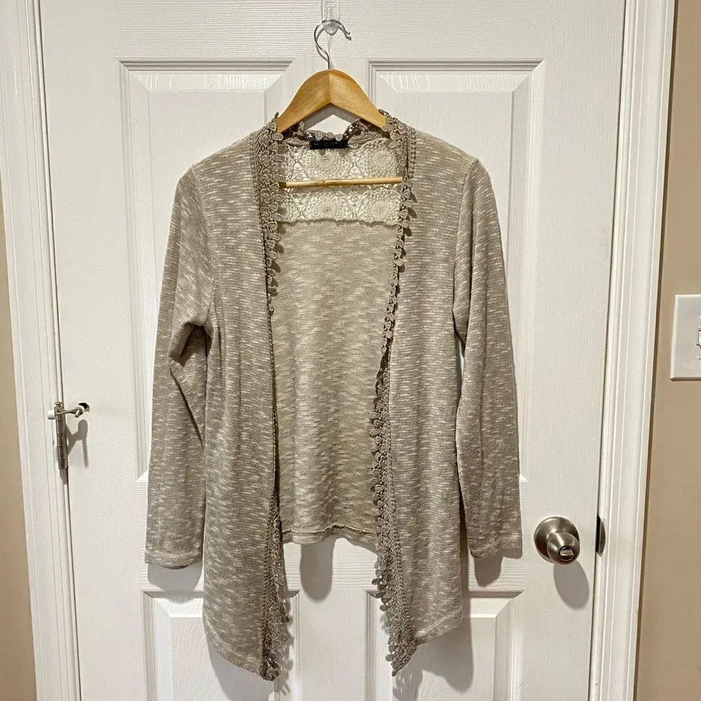 Lungo L’arno Italian Soft Crochet Back Cardigan